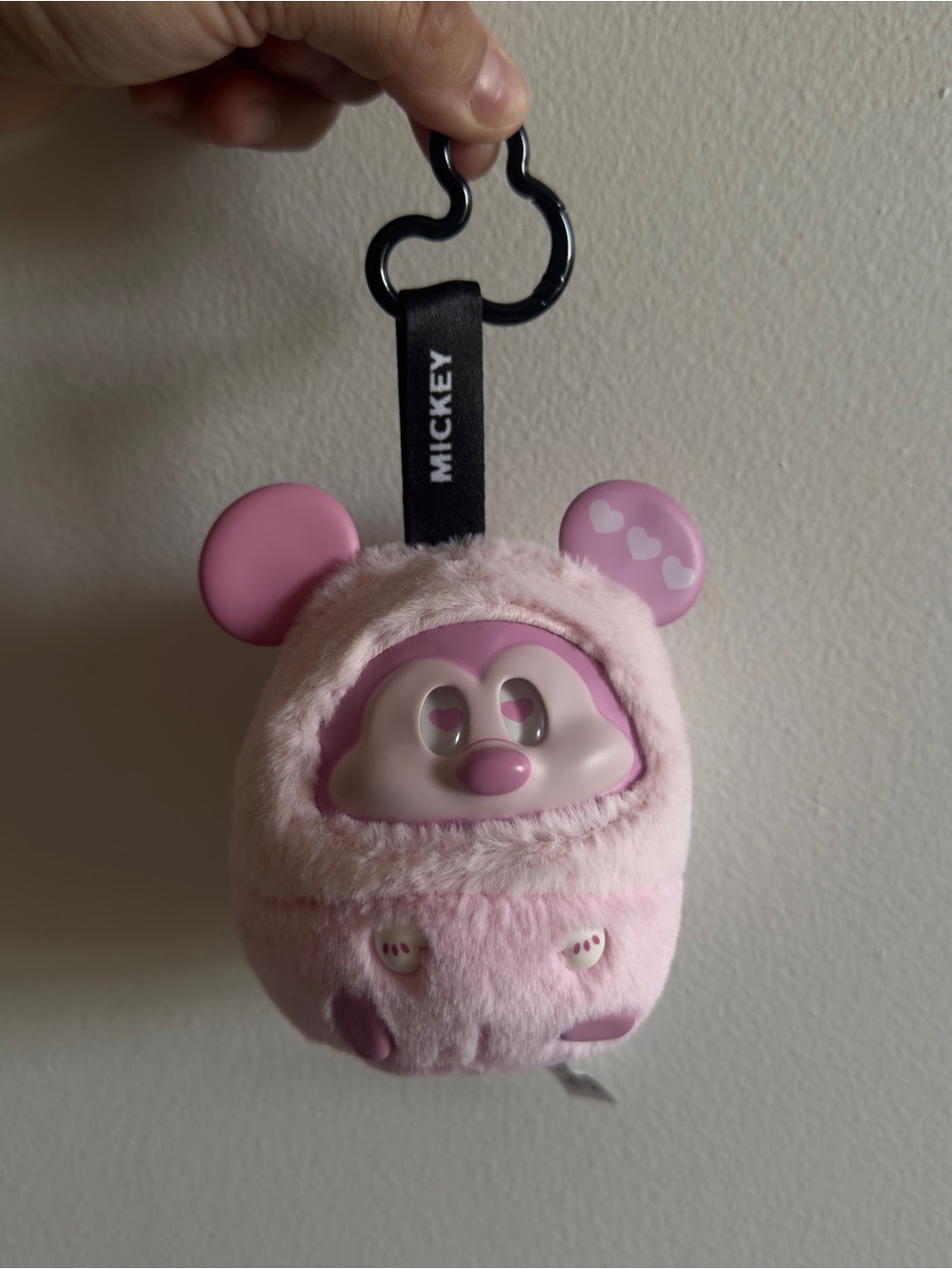 MINISO - “Fun Crash” Disney Mickey Blind Box Plush Bag Charm -  Baby Pink NWOT